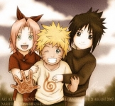 Sakura, Sasuke e Naruto